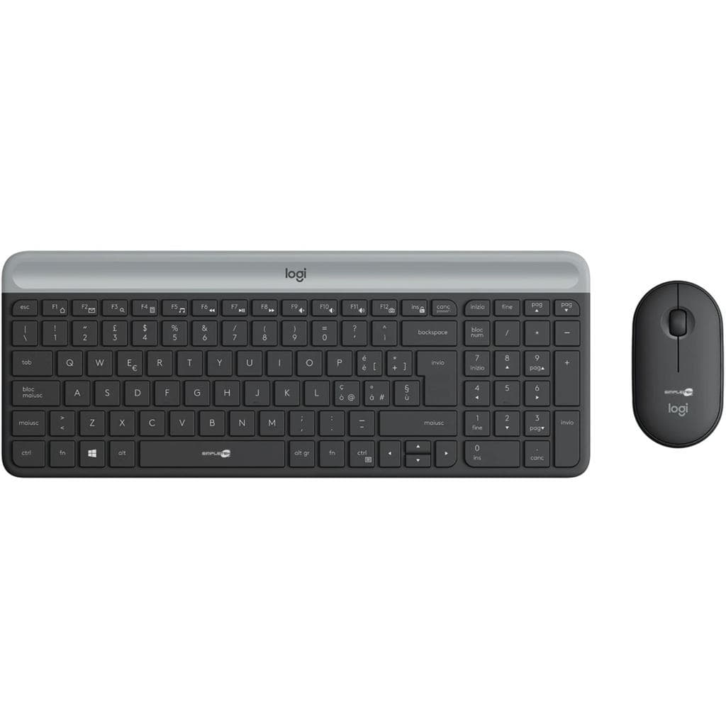 Logitech Tastatur QWERTY Italienisch Wireless MK470 combo