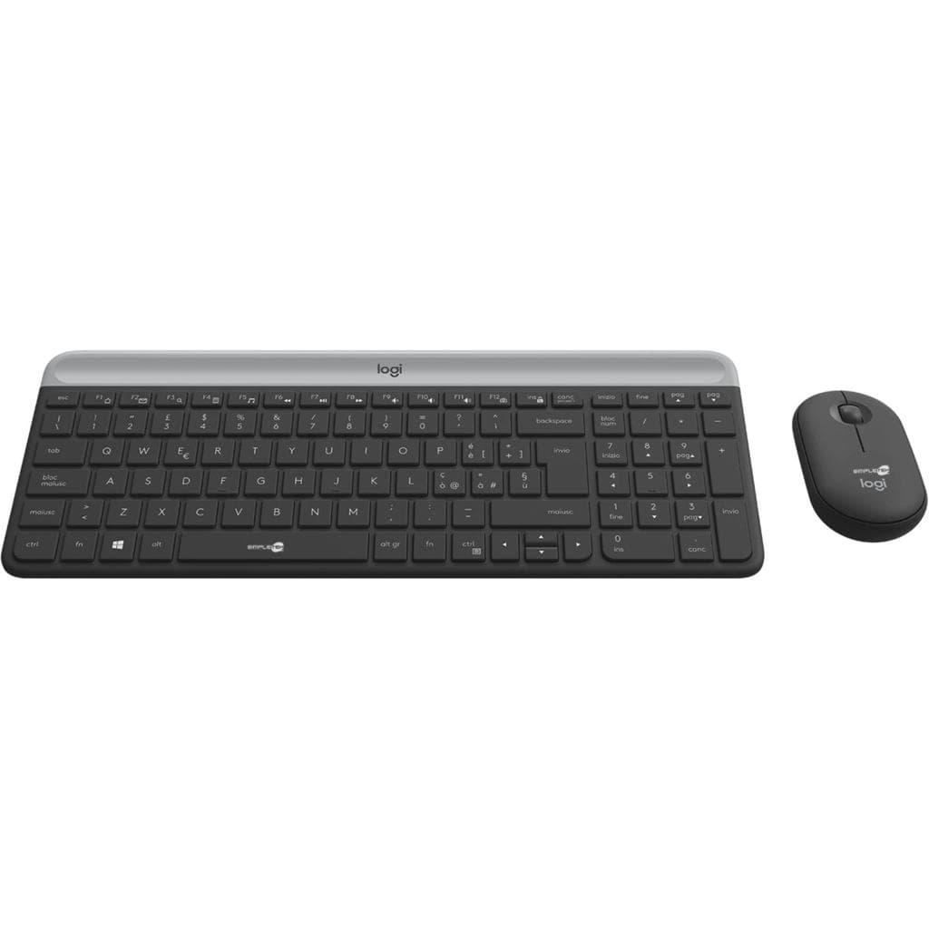 Logitech Tastatur QWERTY Italienisch Wireless MK470 combo