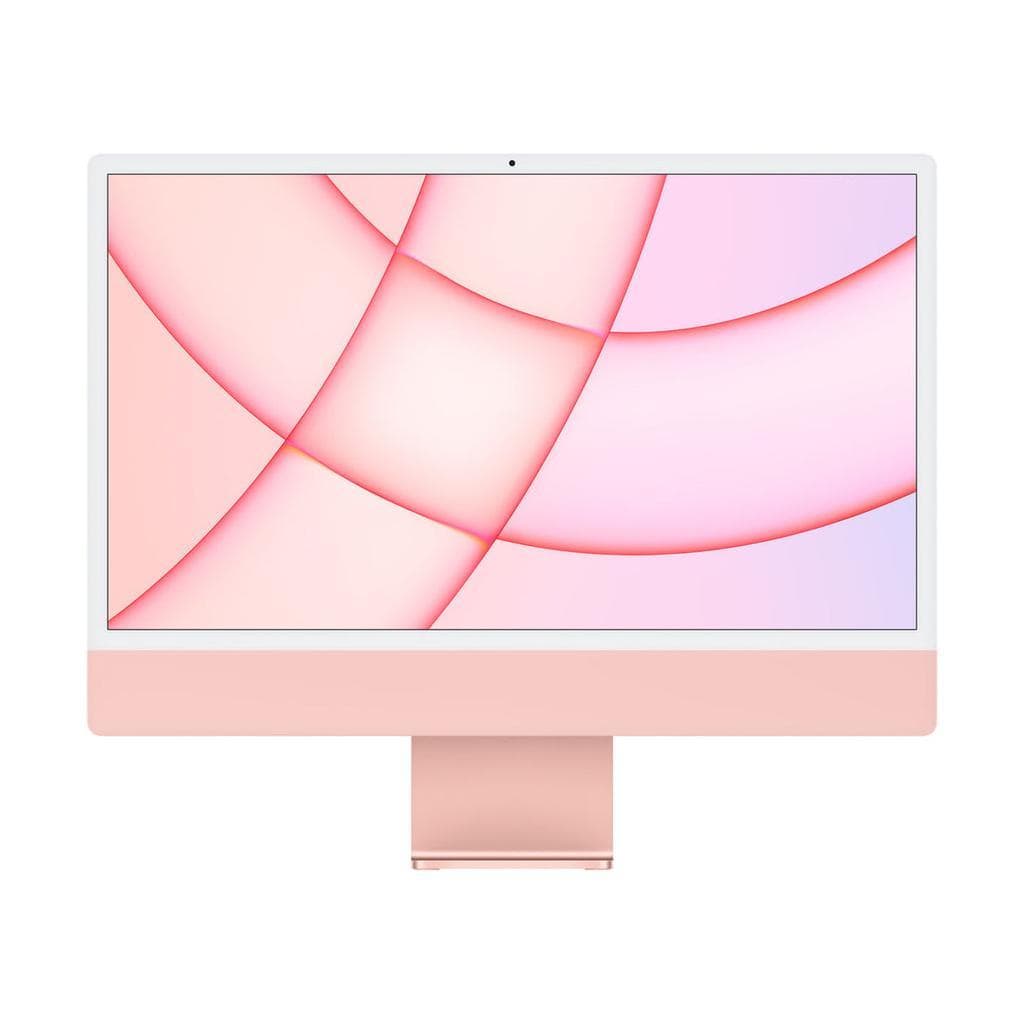 iMac 24" (2021) Apple M1 mit 8‐Core CPU 8-core GPU - 256 GB SSD - 8 GB QWERTY - Englisch Standardglas