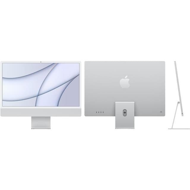 iMac 24" (2021) Apple M1 mit 8‐Core CPU 8-core GPU - 256 GB SSD - 16 GB AZERTY - Französisch Standardglas