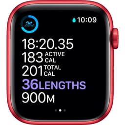 Apple Watch Series 9 (2023) - (Band nicht enthalten) - GPS 41 mm - Rot Aluminium