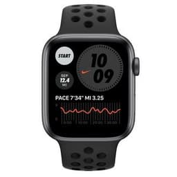 Apple Watch Series SE 1 (2020) GPS + Cellular 44 mm - Aluminium Space Grau - Nike Sportarmband Schwarz