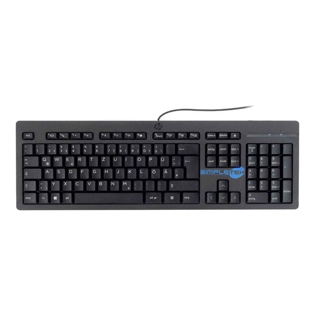 Hp Tastatur QWERTZ Deutsch 125 Wired KB USB 1,8m