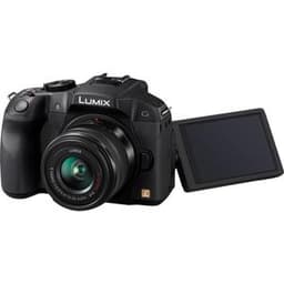 Lumix DMC-G6 - Schwarz + Panasonic Lumix G Vario 14-42mm f/3.5 -5.6 ASPH OIS + Lumix G Vario 45-150mm f/4.0-5.6 ASPH Mega O.I.S + Lumix G 25mm f/1.7 ASPH f/3.5-5.6 + f/4-5.6 + f/1.7