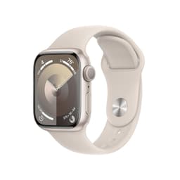 Apple Watch Series 9 (2023) GPS 41 mm - Aluminium Silber - Sportarmband Polarstern
