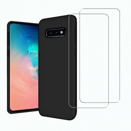 Hülle Galaxy S10e und 2 schutzfolien - TPU - Schwarz