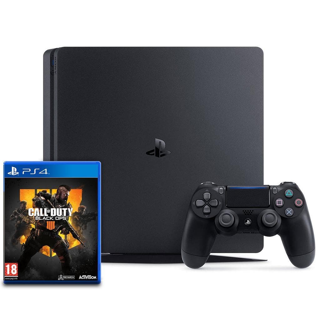 PlayStation 4 Slim 1000GB - Schwarz + Call of Duty: Black Ops 4