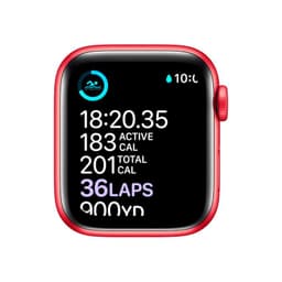 Apple Watch Series 6 (2020) - (Band nicht enthalten) - GPS 44 mm - Rot Aluminium