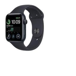 Apple Watch (Series SE) 2022 GPS 44 mm - Aluminium Grau - Sportarmband Schwarz