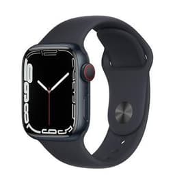 Apple Watch (Series 7) 2021 GPS 45 mm - Titan Schwarz - Sportarmband Schwarz