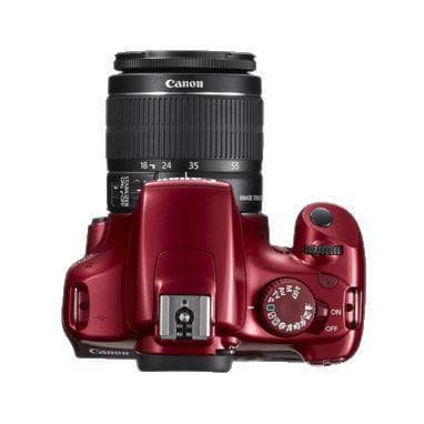 Spiegelreflex EOS 1100D - Rot + Canon EF-S 18-55mm f/3.5-5.6 IS II f/3.5-5.6