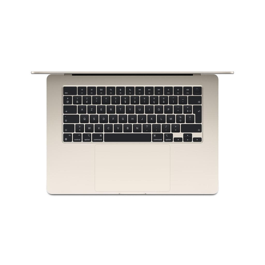 MacBook Air 15" (2023) - Apple M2 mit 8‐Core CPU und 10-core GPU - 16GB RAM - SSD 512GB - Standard-Display - AZERTY - Französisch