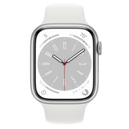 Apple Watch Series 9 (2023) GPS 41 mm - Aluminium Silber - Sportarmband Weiß