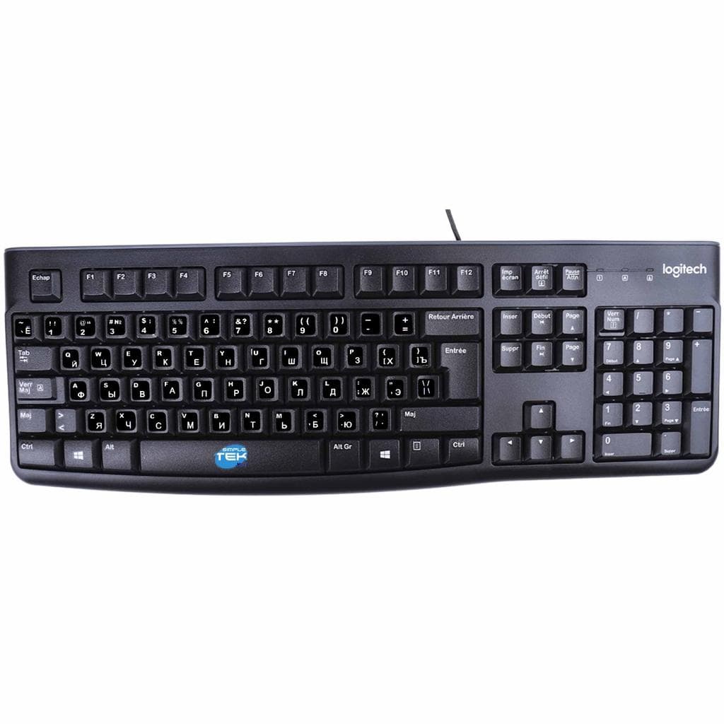 Logitech Tastatur QWERTY Russisch MK120