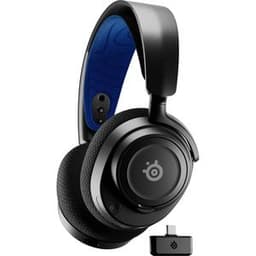 Steelseries Arctis Nova Kopfhörer Noise cancelling gaming wireless mit Mikrofon - Schwarz/Blau