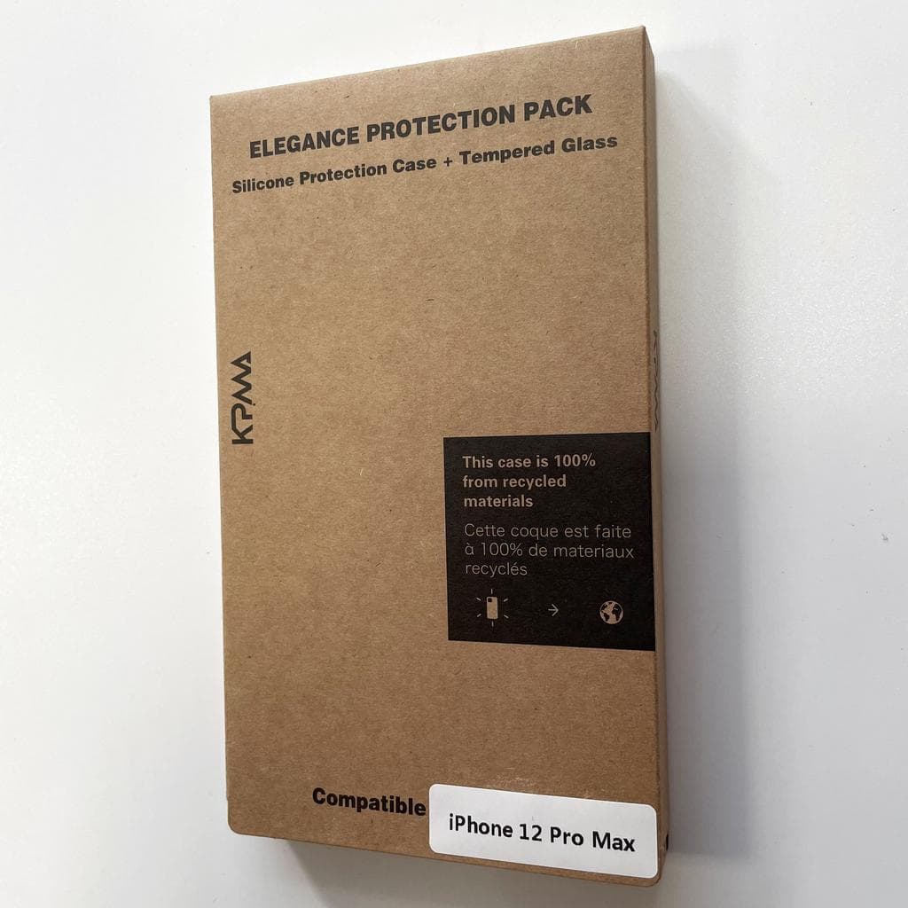 Hülle iPhone 12 Pro Max und 2 schutzfolien - Silikon - Schwarz