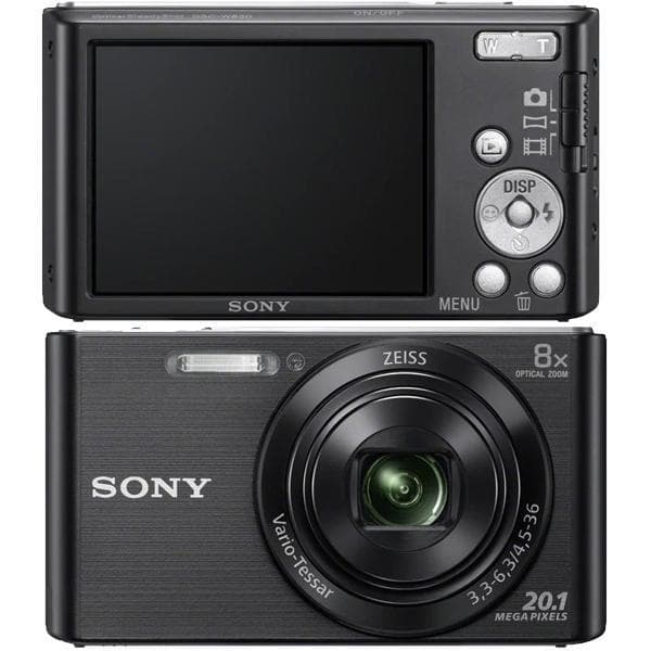 Kompakt Kamera DSC-W830 - Schwarz + Sony Zeiss Vario-Tessar 4,5-36mm f/3.3-6.3 f/3.3-6.3