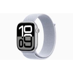 Apple Watch Series 10 (2024) GPS + Cellular 46 mm - Aluminium Silber - Sport loop Blau