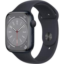 Apple Watch (Series 8) 2022 GPS 45 mm - Aluminium Mitternacht - Sportarmband Midnight