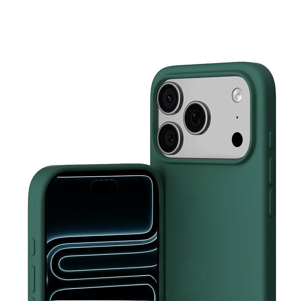 Hülle iPhone 17 Pro und 2 schutzfolien - Silikon - Grün