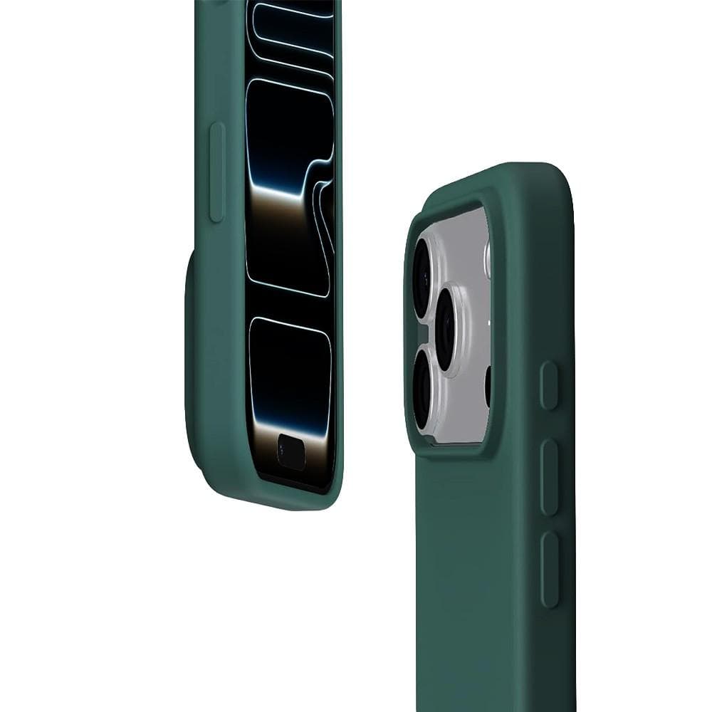 Hülle iPhone 17 Pro und 2 schutzfolien - Silikon - Grün
