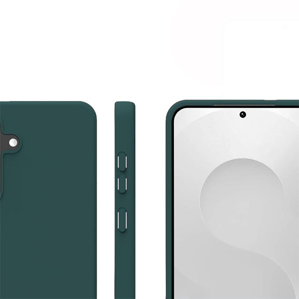 Hülle Galaxy S25 Plus und 2 schutzfolien - Silikon - Grün