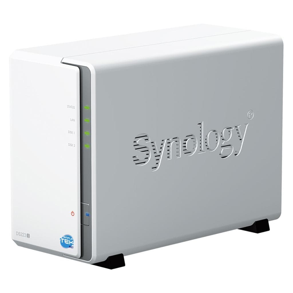 Synology DS223j NAS 2-Bay - 500GB - 0 GB RAM Realtek RTD1619B