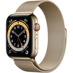 Apple Watch (Series 6) 2020 GPS + Cellular 40 mm - Rostfreier Stahl Gold - Gold