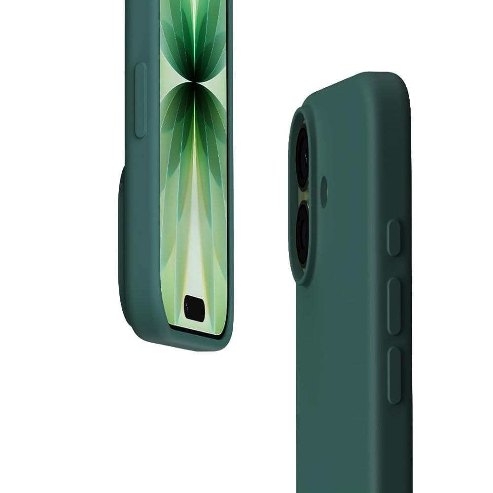Hülle iPhone 17 und 2 schutzfolien - Silikon - Grün