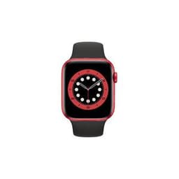 Apple Watch Series 6 (2020) GPS 44 mm - Aluminium Rot - Sportarmband Schwarz
