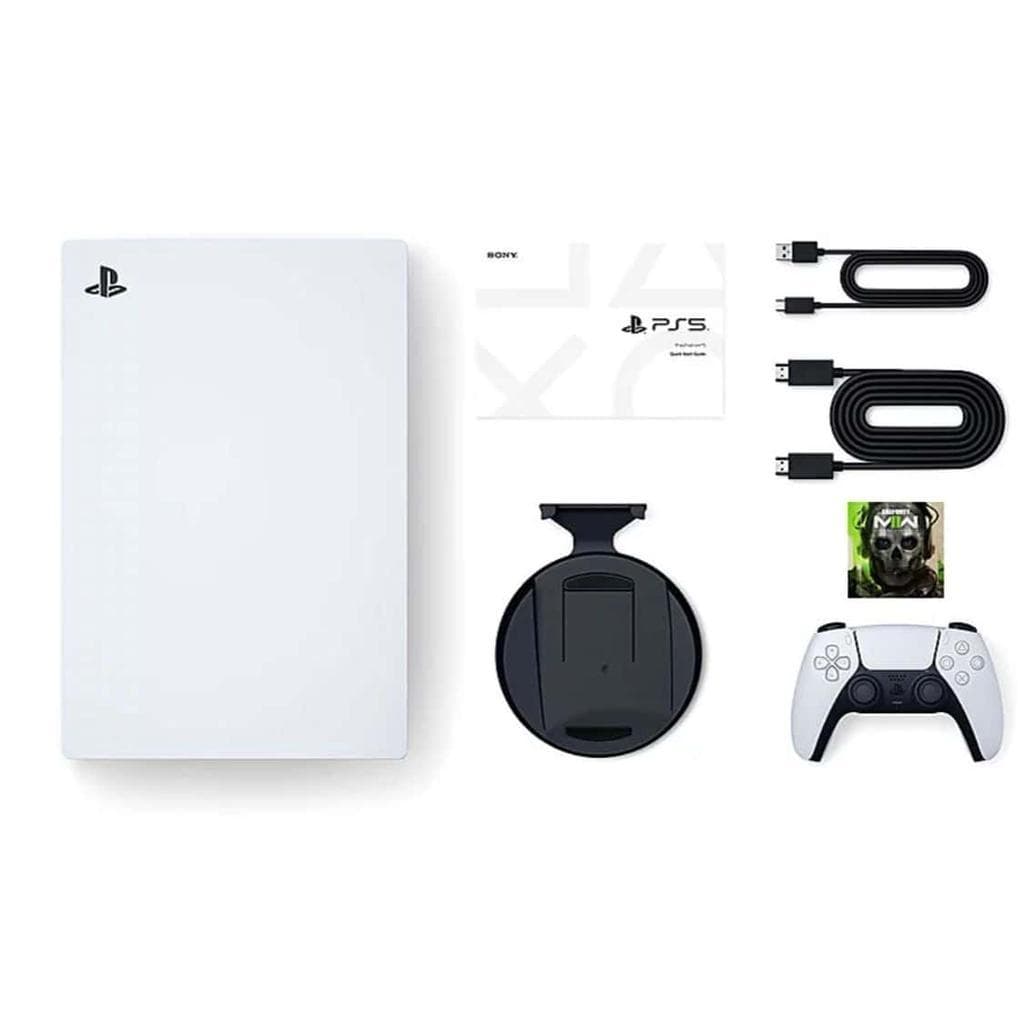 PlayStation 5 825GB - Weiß + Modern Warfare II