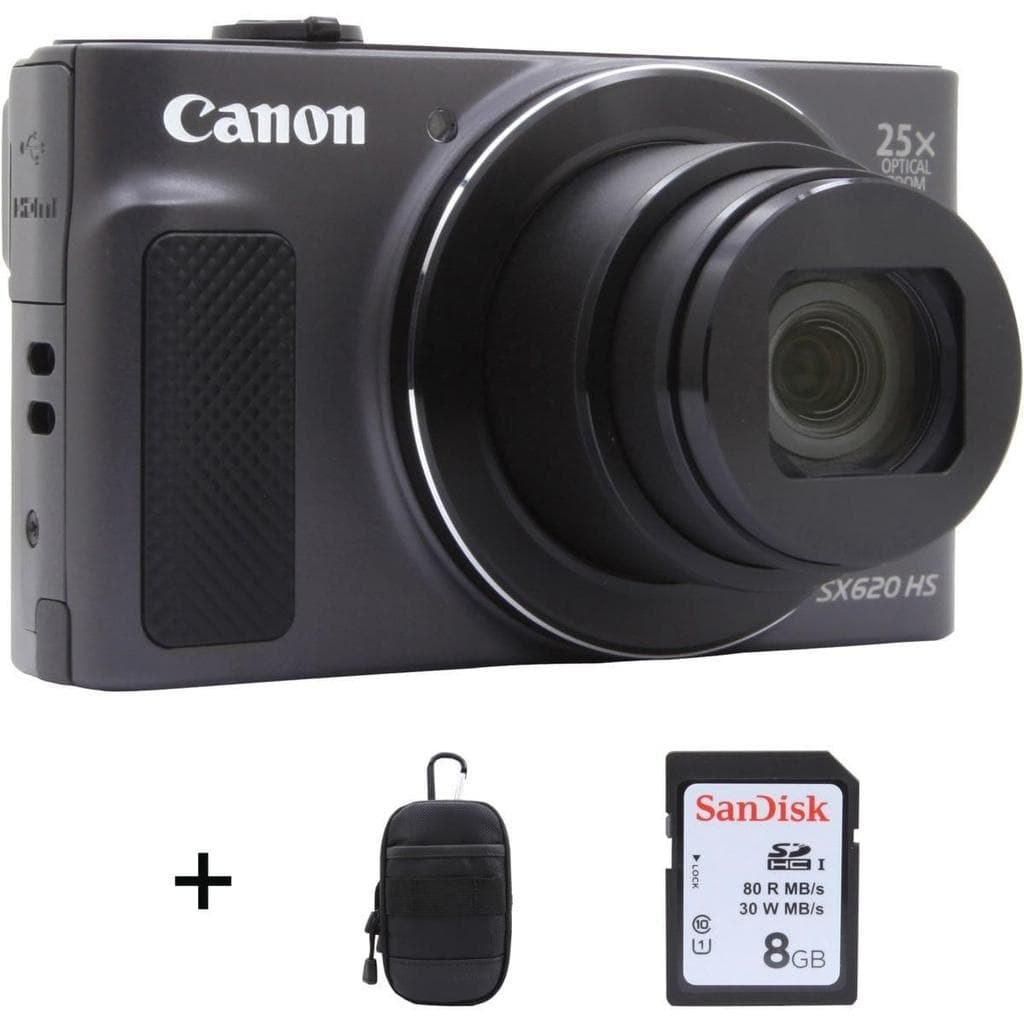 Kompakt Kamera PowerShot SX620 HS - Schwarz + Canon 25X Optical Zoom Lens 25-625mm f/3.2-6.6 f/3.2-6.6