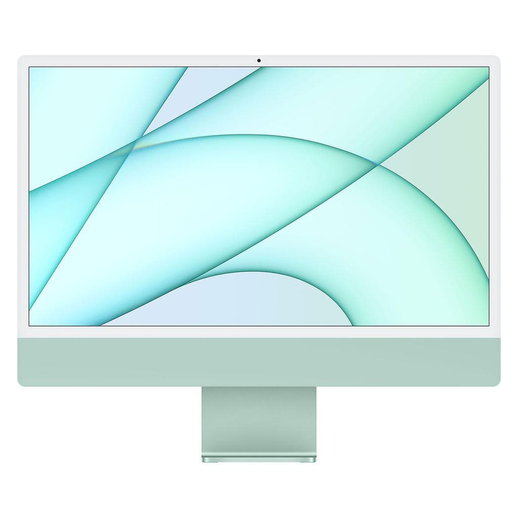 iMac 24" (2021) Apple M1 mit 8‐Core CPU 7-core GPU - 256 GB SSD - 8 GB QWERTY - Englisch Standardglas