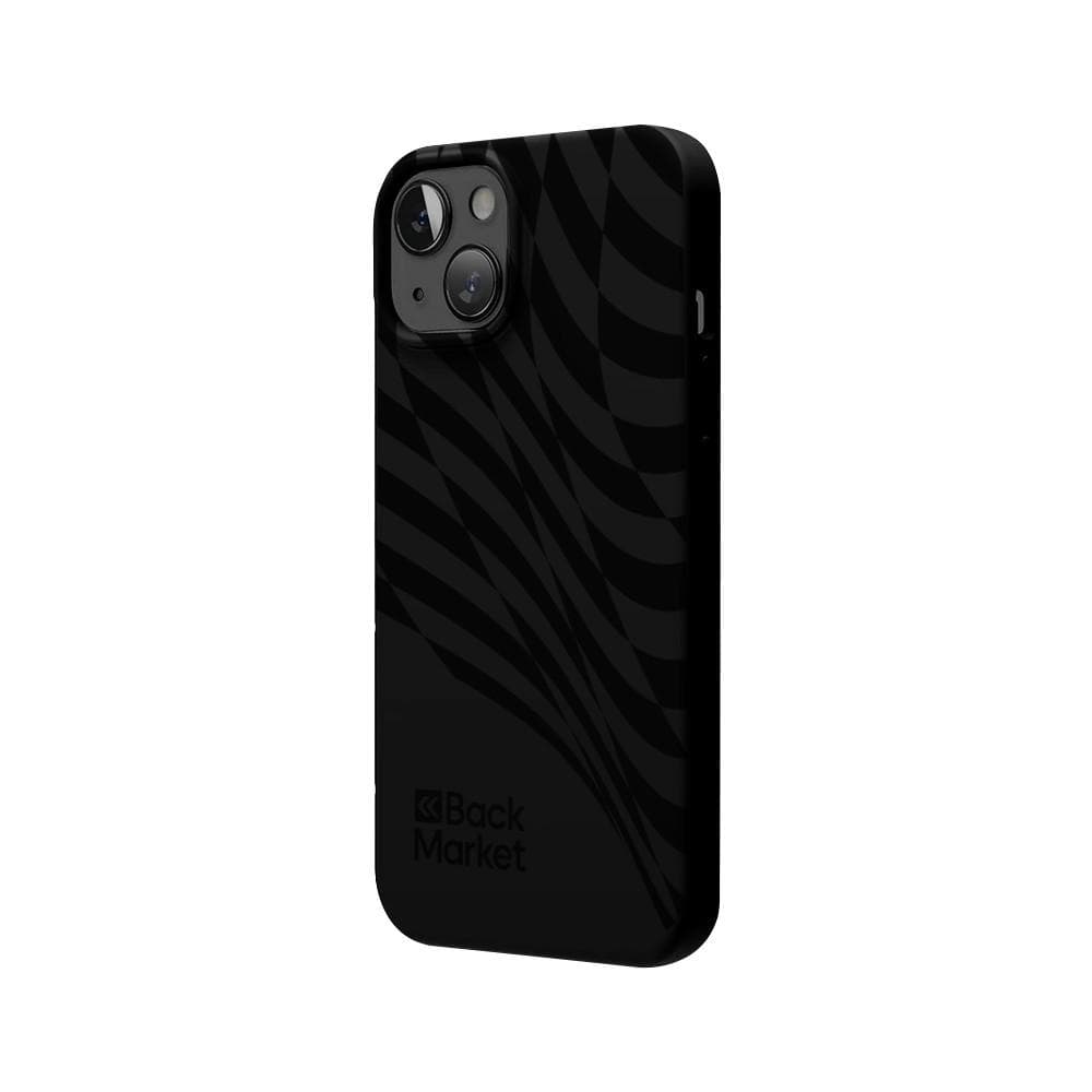 Back Market Hülle iPhone 14 Plus und schutzfolie - Recycelter Kunststoff - Schwarz