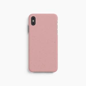 Hülle iPhone XS Max - Natürliches Material - Rosa