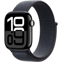 Apple Watch Series 10 (2024) GPS 46 mm - Aluminium Diamantschwarz - Sport loop Schwarz