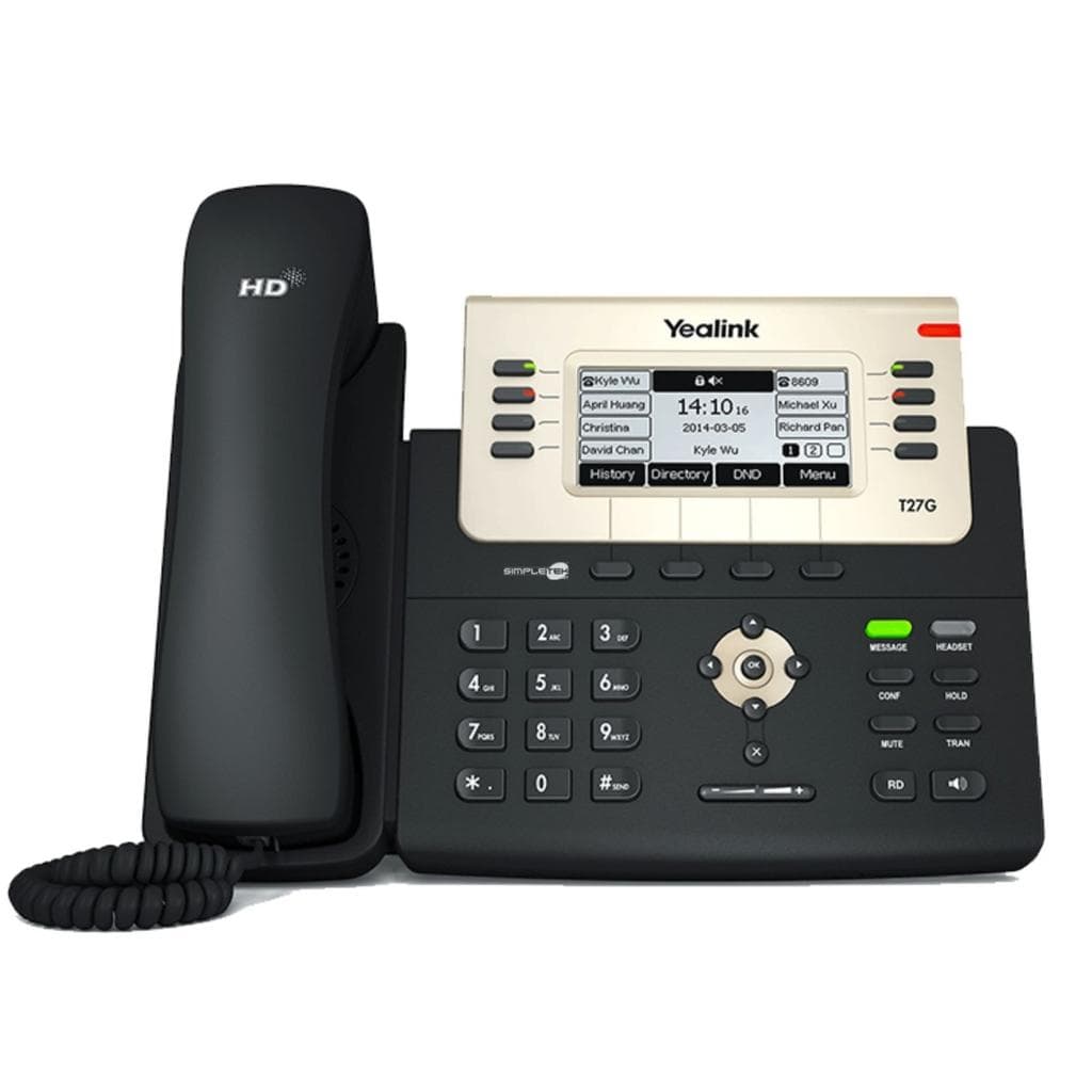 Yealink Professional Gigabit IP Telephone - 6 Account SIP Festnetztelefon