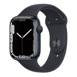 Apple Watch Series 7 (2021) GPS 45 mm - Aluminium Mitternacht - Sportarmband Schwarz