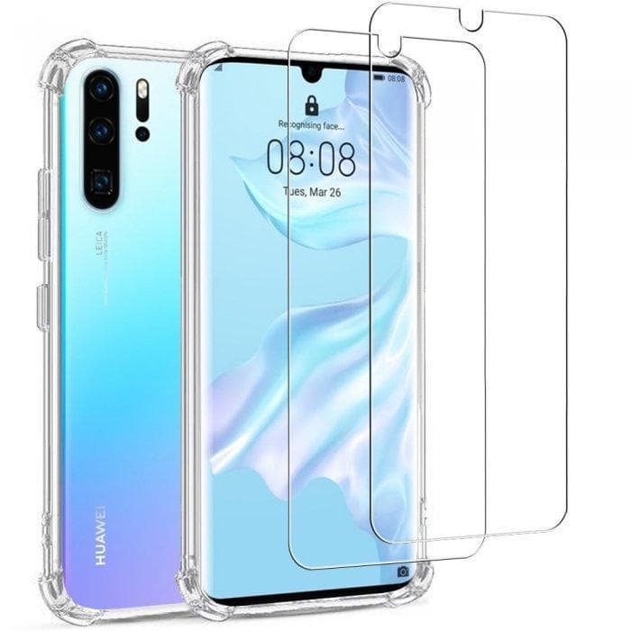 Hülle Huawei P30 Pro/P30 Pro New Edition und 2 schutzfolien - TPU - Transparent