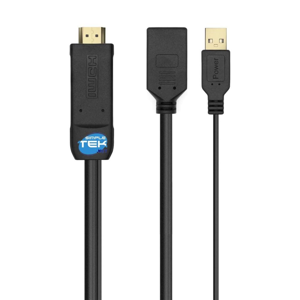 Aisens HDMI male, DisplayPort female, Powered by USB-A, 10 cm Kabel