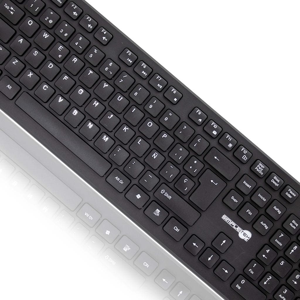 Simpletek Tastatur QWERTY Spanisch Wireless MK-03B