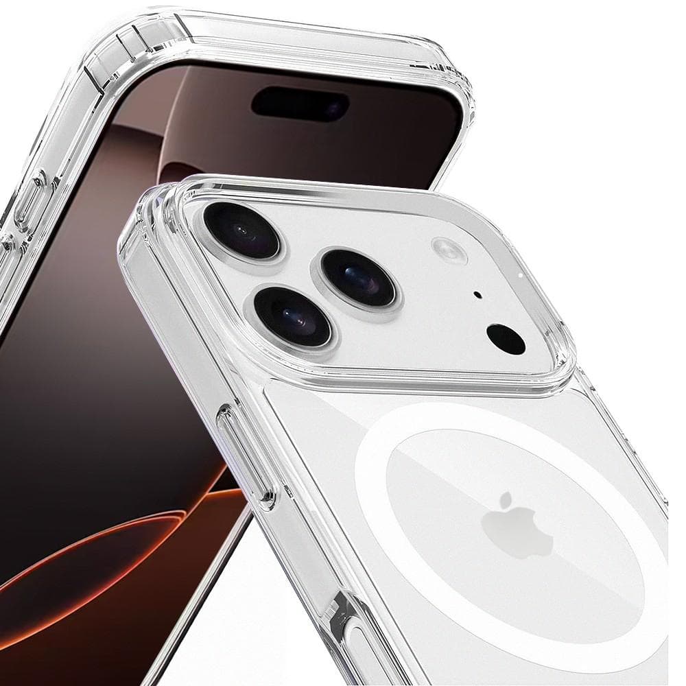 Hülle iPhone 17 Pro Max und 2 schutzfolien - TPU - Transparent