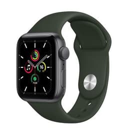 Apple Watch Series 5 (2019) GPS 44 mm - Aluminium Space Grau - Sportarmband Grün