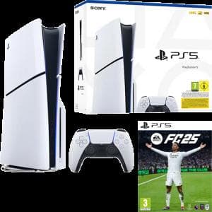 PlayStation 5 Slim 1000GB - Weiß + EA FIFA 25