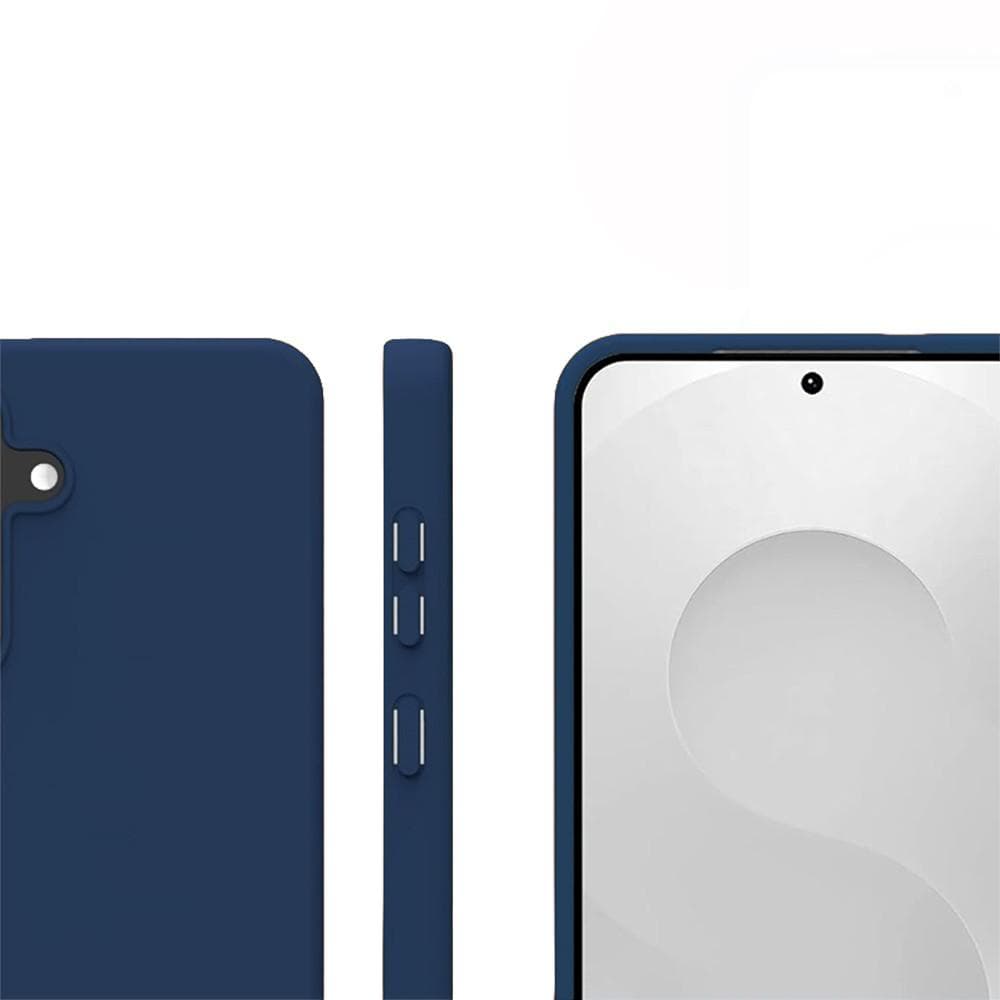 Hülle Galaxy S25 Plus und 2 schutzfolien - Silikon - Blau
