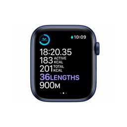 Apple Watch Series 6 (2020) - (Band nicht enthalten) - GPS 44 mm - Blau Aluminium