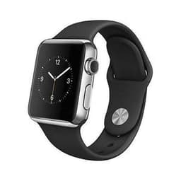 Apple Watch (Series 2) 2016 GPS 38 mm - Aluminium Silber - Schwarz