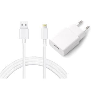 Kabel und Wandgesteck (USB + Lightning) 12W - WTK