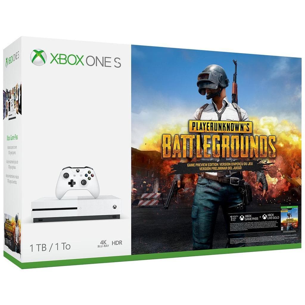 Xbox One S 1000GB - Weiß + Player Unknown's Battlegrounds