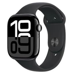 Apple Watch Series 10 (2024) GPS + Cellular 46 mm - Aluminium Diamantschwarz - Sportarmband Schwarz